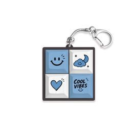 S2B Daily Emotion Keycap Keyring Mechanical Switch Clicky Keychain Green Luck Purple Dream Love Letter Blue Smile Red Heart _ Made in Korea